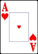 Ace of Hearts from the Normal Playing Card Deck