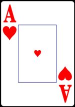 Ace of Hearts from the Normal Playing Card Deck