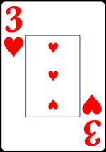 Read about Three of Hearts from the Normal Playing Card Deck