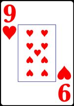 Nine of Hearts from the Normal Playing Card Deck