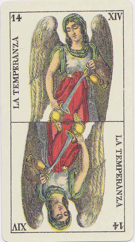 Temperance from the Tarot Genoves Deck