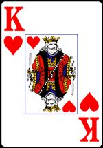 King of Hearts from the Normal Playing Card Deck