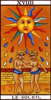 Read about The Sun from the Marseilles Pattern Tarot Deck