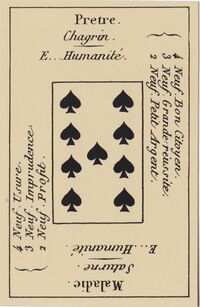 Read about Nine of Spades from the Petit Etteilla Cartomancy Deck