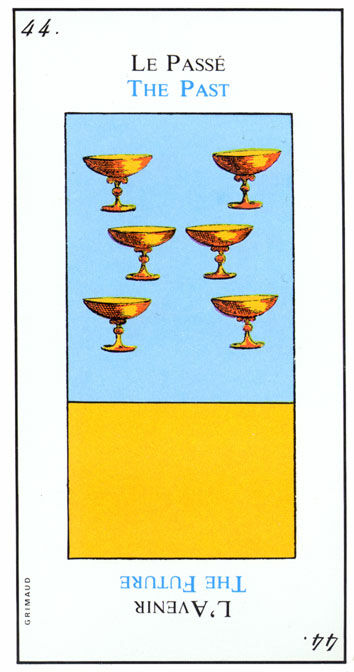 Six of Cups from the Grand Etteilla Cartomancy Tarot Deck