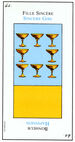 Eight of Cups from the Grand Etteilla Cartomancy Tarot Deck