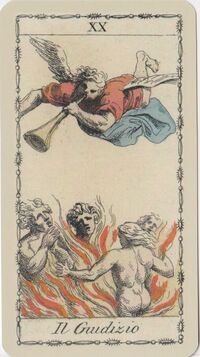Read about Judgement from the Ancient Tarot of Lombardy Deck