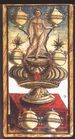 Seven of Cups from the Sola Busca Tarot Deck