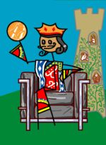 King of Coins from the Alleged Tarot Deck