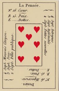 Read about Seven of Hearts from the Petit Etteilla Cartomancy Deck