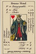 King of Hearts from the Petit Etteilla Cartomancy Deck