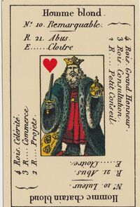 Read about King of Hearts from the Petit Etteilla Cartomancy Deck