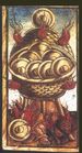 Nine of Coins from the Sola Busca Tarot Deck