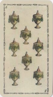 Eight of Cups from the Ancient Tarot of Lombardy Deck
