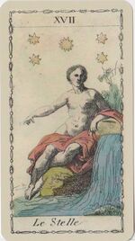 The Star from the Ancient Tarot of Lombardy Tarot Deck