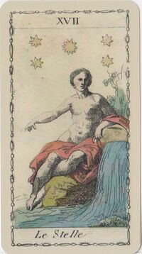 Read about The Star from the Ancient Tarot of Lombardy Deck