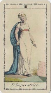 The Empress from the Ancient Tarot of Lombardy Deck
