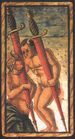 Two of Swords from the Sola Busca Tarot Deck