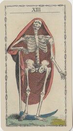 Death from the Ancient Tarot of Lombardy Tarot Deck