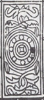Ace of Coins from the Catalan Tarot Deck Fragment Deck