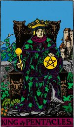 King of Pentacles from the Vivid Waite Smith Tarot Deck