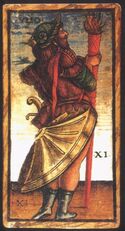 Tulio from the Sola Busca Tarot Deck