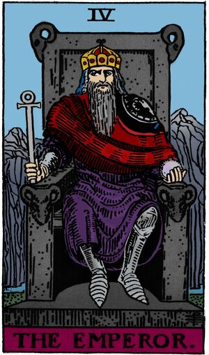 The Emperor from the Vivid Waite Smith Deck