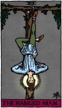 The Hanged Man from the Vivid Waite Smith Deck