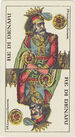 King of Coins from the Tarot Genoves Deck