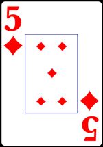 Five of Diamonds from the Normal Playing Card Deck