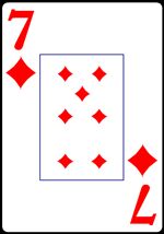 Seven of Diamonds from the Normal Playing Card Deck