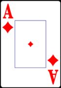 Ace of Diamonds from the Normal Playing Card Deck