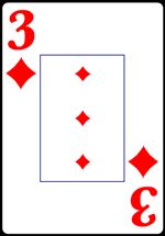 Read about Three of Diamonds from the Normal Playing Card Deck
