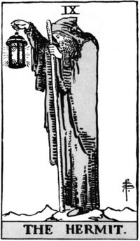 The Hermit from the Rider Waite Smith Tarot Deck
