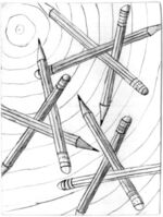 Nine of Pencils from the Uncarrot Tarot Deck