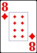 Eight of Diamonds from the Normal Playing Card Deck