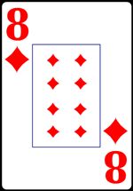 Eight of Diamonds from the Normal Playing Card Deck