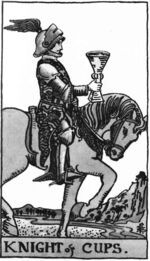 Knight of Cups from the Waite Smith Tarot Deck