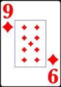 Nine of Diamonds from the Normal Playing Card Deck