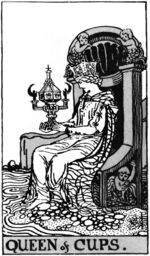 Queen of Cups from the Rider Waite Smith Tarot Deck