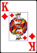 King of Diamonds from the Normal Playing Card Deck