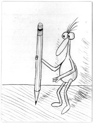 Ace of Pencils from the Uncarrot Tarot Deck