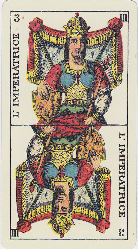 The Empress from the Tarot Genoves Deck