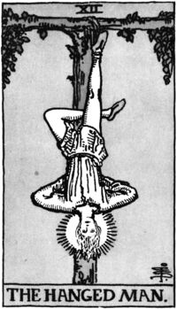 The Hanged Man from the Rider Waite Smith Tarot Deck