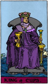King of Cups from the Vivid Waite Smith Tarot Deck