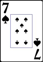 Seven of Spades from the Normal Playing Card Deck