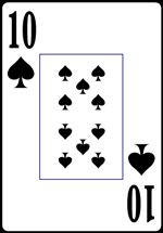 Read about Ten of Spades from the Normal Playing Card Deck